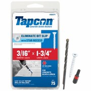 ITW BRANDS Tapcon Concrete Screw, Steel 28371